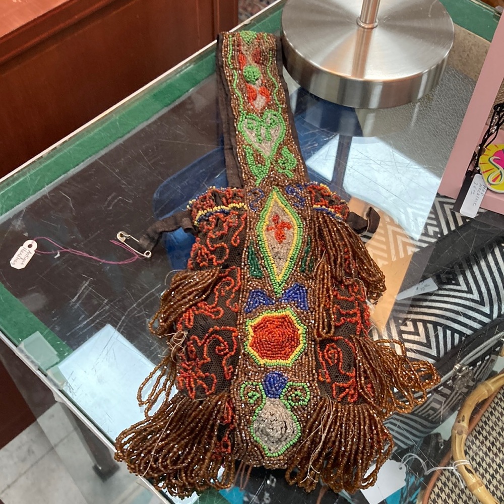 Antique beaded handbag